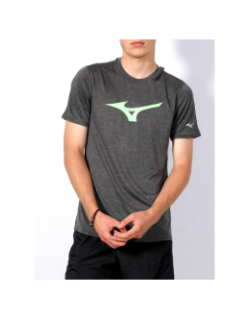 T-shirt de sport running gris homme - Mizuno