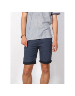 Short chino twill stretch imprimés bleu marine - Rms 26