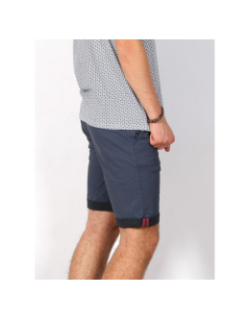 Short chino twill stretch imprimés bleu marine - Rms 26