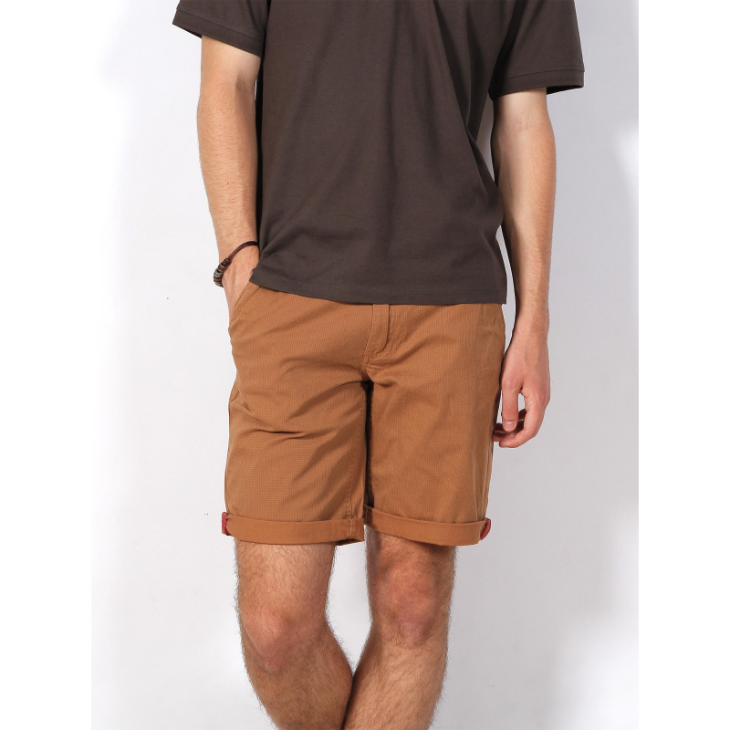Short chino twill stretch imprimés marron homme - Rms 26