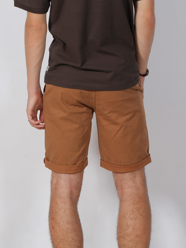 Short chino twill stretch imprimés marron homme - Rms 26