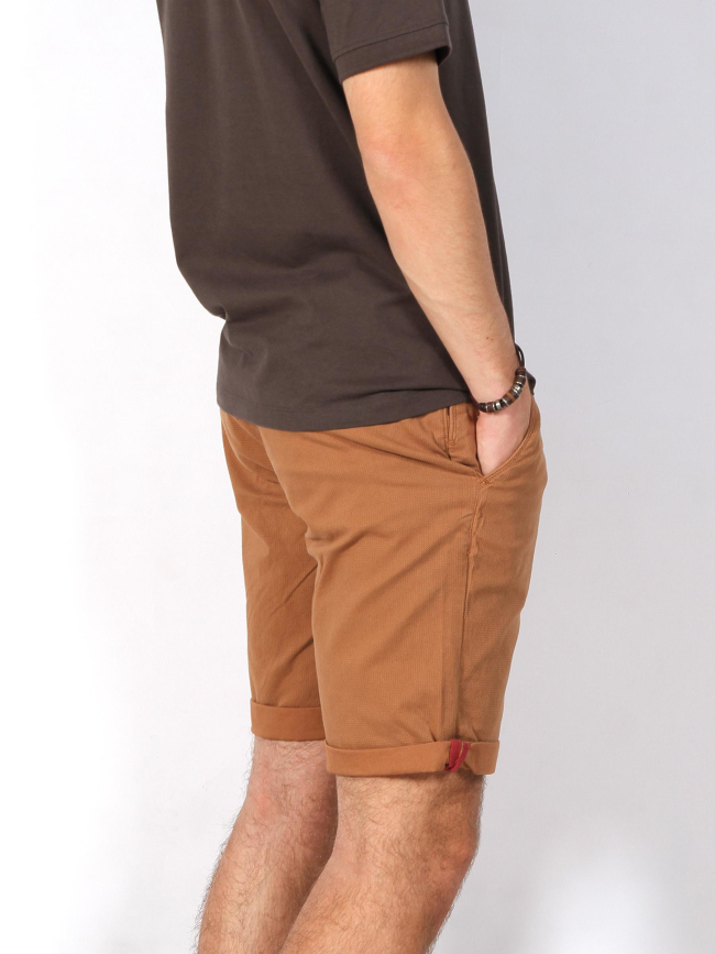Short chino twill stretch imprimés marron homme - Rms 26