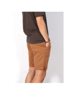 Short chino twill stretch imprimés marron homme - Rms 26