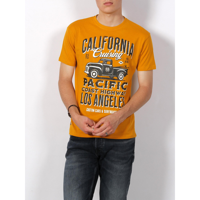T-shirt california cruising jersey moutarde - RMS 26