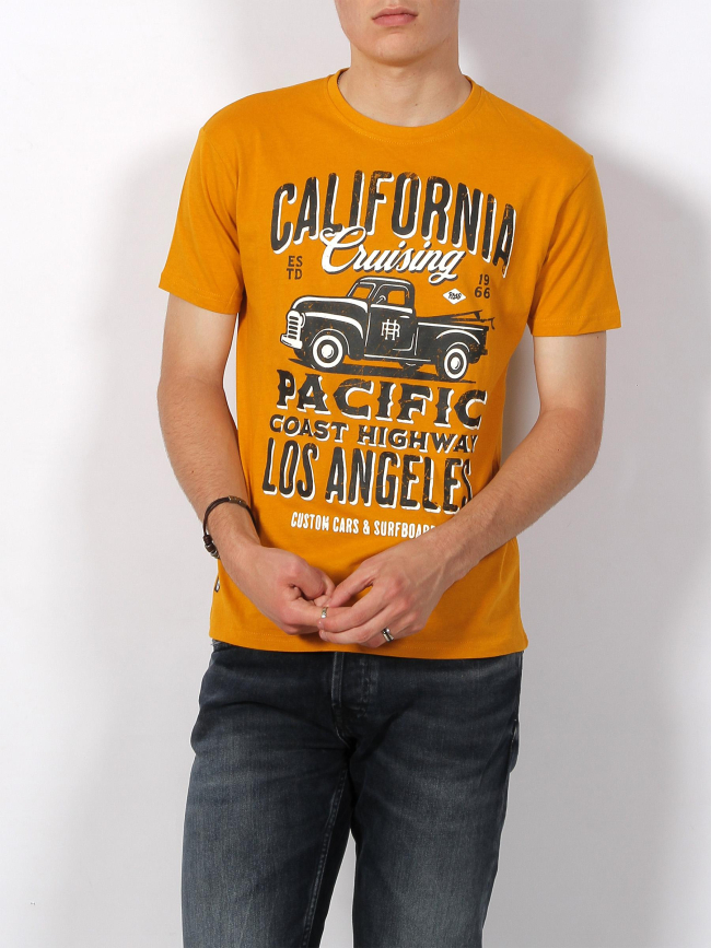 T-shirt california cruising jersey moutarde - RMS 26