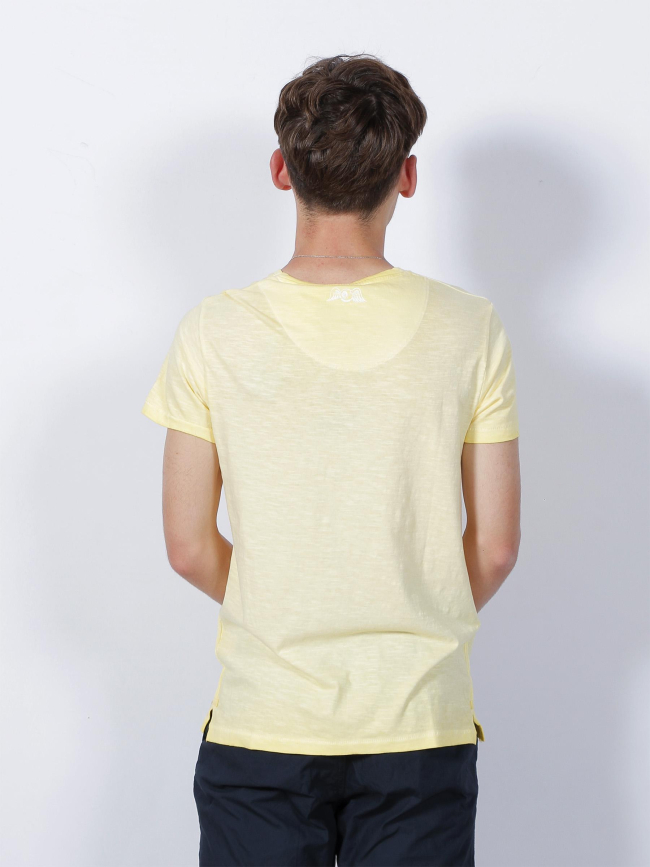T-shirt logo imprimé jaune clair homme - Von Dutch