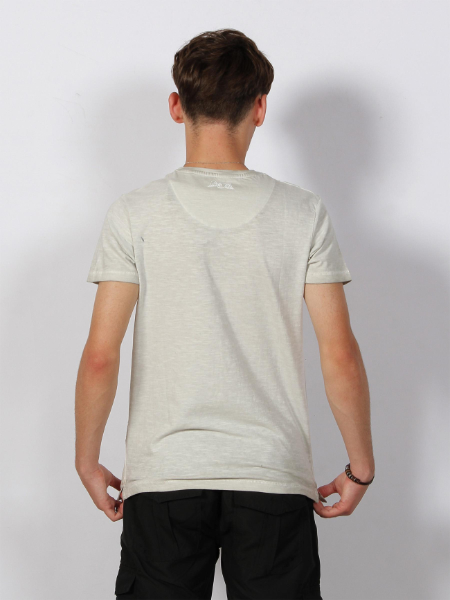 T-shirt logo imprimé gris clair homme - Von Dutch