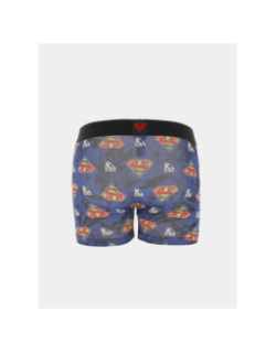 Boxer en microfibre superman bleu marine homme - Freegun