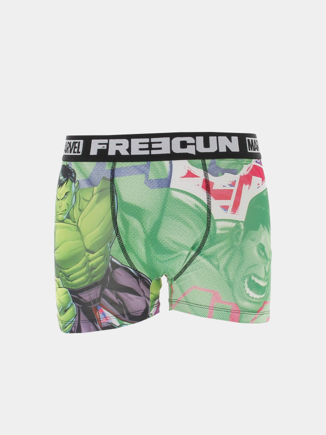 Boxer en microfibre hulk vert homme - Freegun