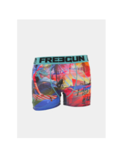 Boxer en microfibre dinosaure multicolore homme - Freegun