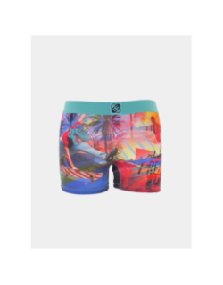 Boxer en microfibre dinosaure multicolore homme - Freegun