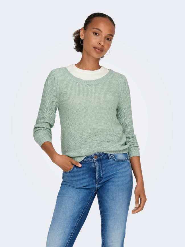 Pull knit geena vert femme - Only