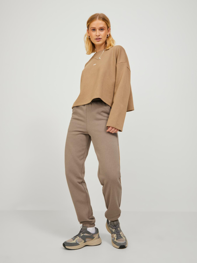 Pantalon de Jogging abbie relax marron femme - JJXX