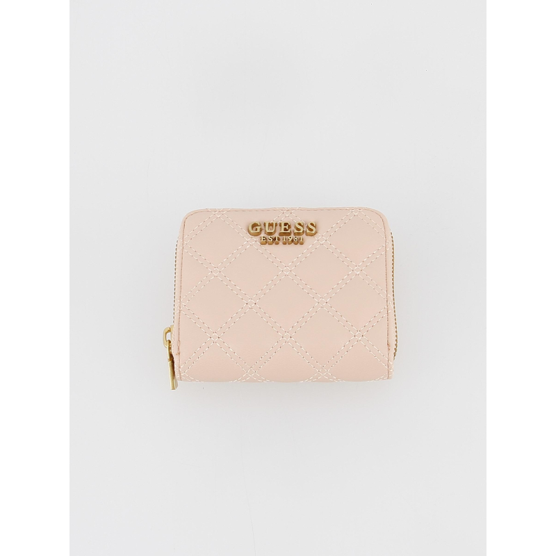 Mini portefeuille giully slg rose femme - Guess