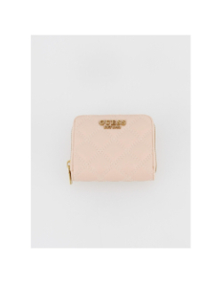 Mini portefeuille giully slg rose femme - Guess