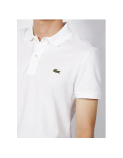 Polo core essentials uni logo blanc homme - Lacoste