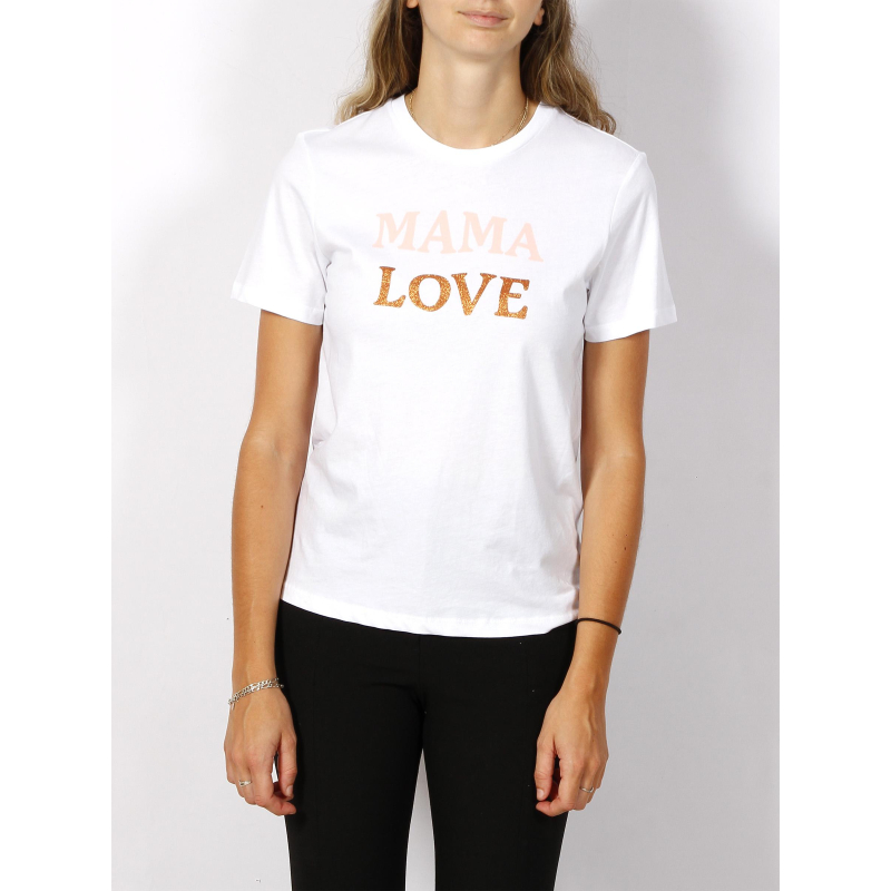 T-shirt onlmama reg blanc femme - Only