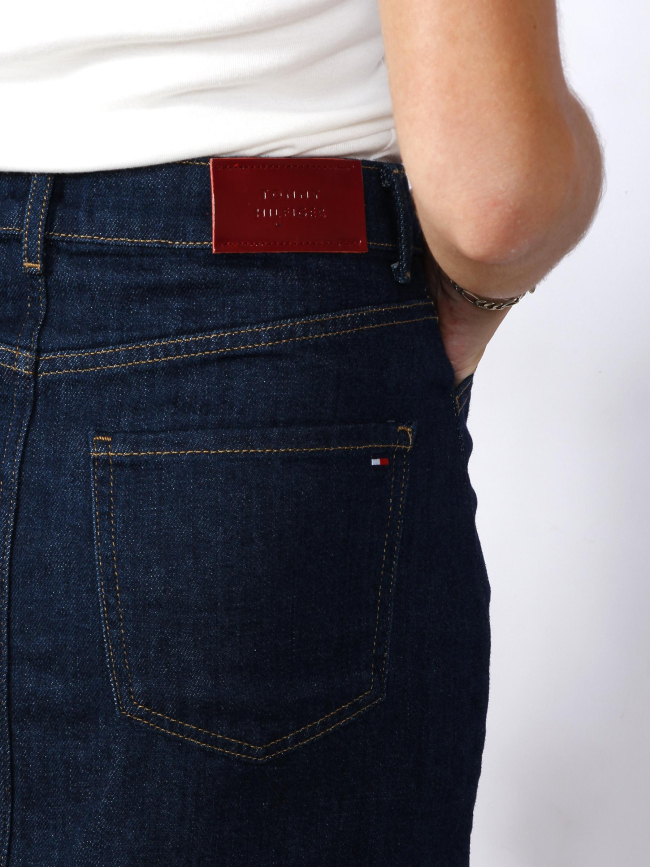 Mini jupe en jean boutons bleu marine femme - Tommy Hilfiger