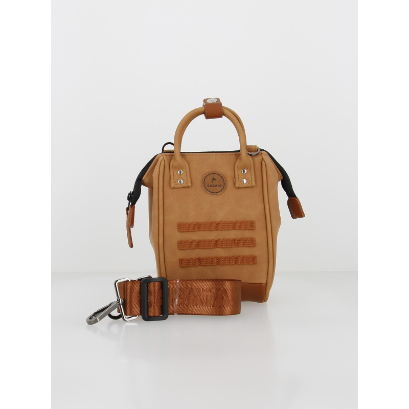 Sac à bandoulière nano moscou marron femme - Cabaïa