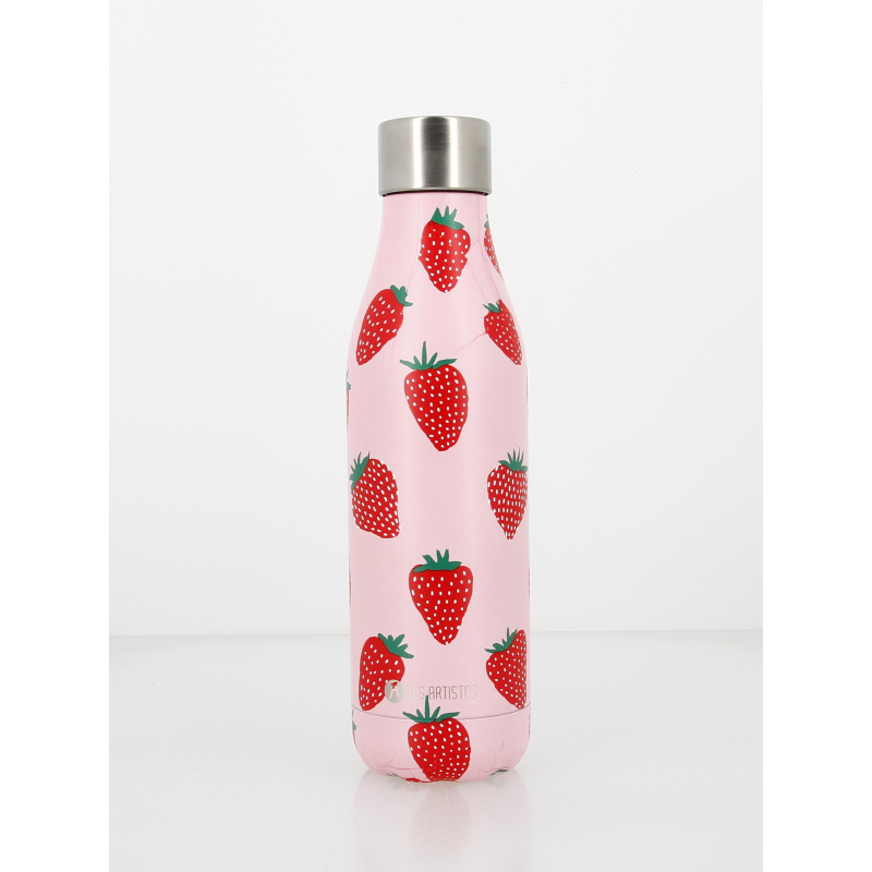 Gourde isotherme time up 500 ml fraise rose - Les Artistes