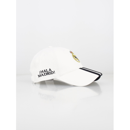 Casquette Real Madrid Femme - Gris Mélangé, Blason Blanc - Licence Officielle, Style Baseball - 2