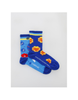 Chaussettes depareillées tennis chupa chups bleu - Capslab