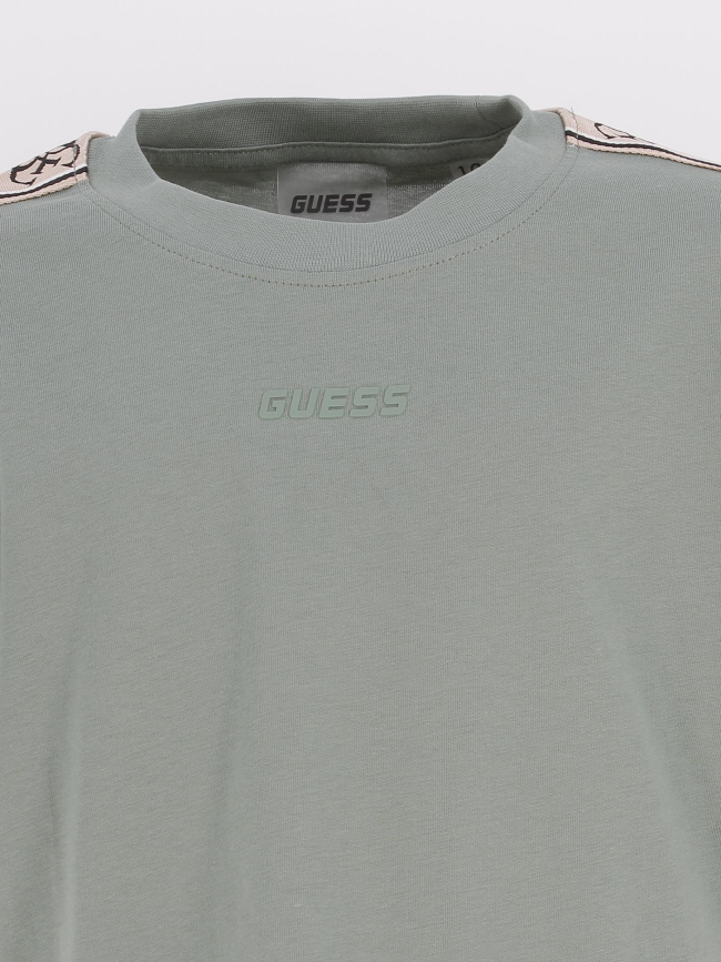 T-shirt uni logo vert enfant - Guess