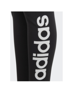Legging linear logo marque noir fille - Adidas