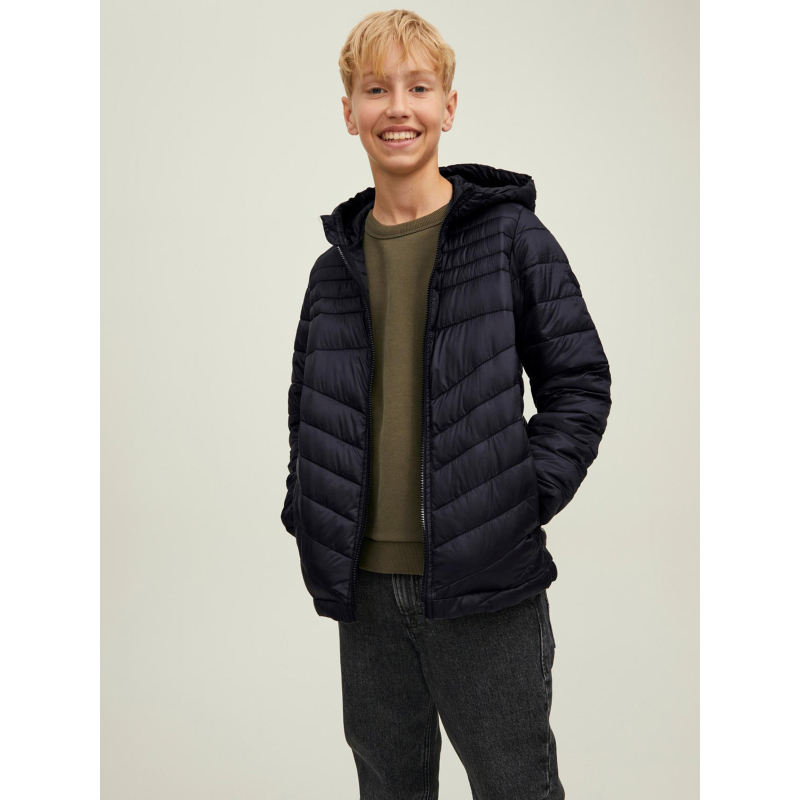 Doudoune hero hood noir enfant - Jack & Jones