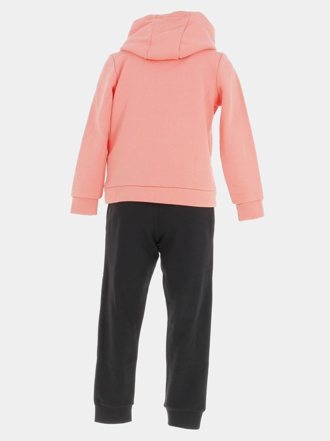 Ensemble sweat + jogging secile noir rose enfant - Kappa