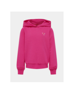 Sweat kognoomi logo hood rose fille - Only