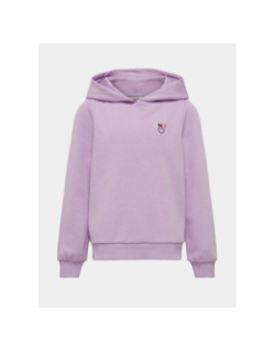 Sweat kognoomi logo hood violet fille - Only