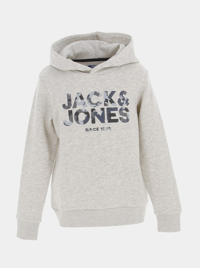 Sweat à capuche james gris enfant - Jack & Jones