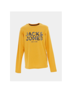 T-shirt james jaune moutarde garçon - Jack & Jones
