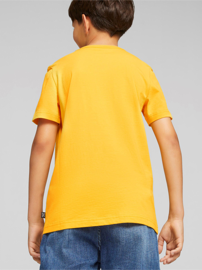 T-shirt ess+2 logo jaune garçon - Puma