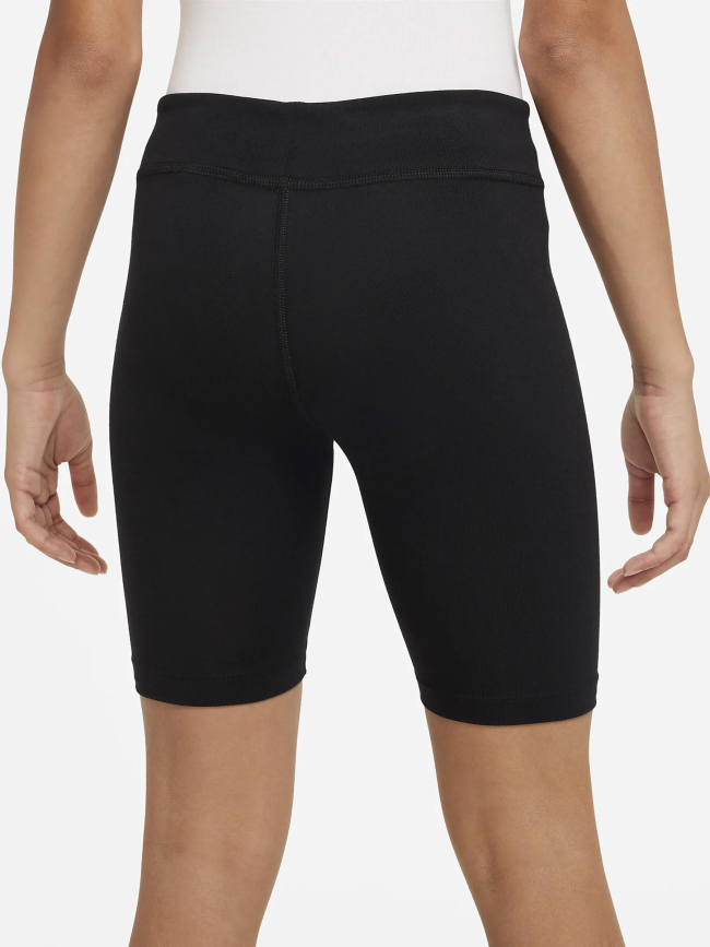 Short cycliste de sport collant noir fille - Nike