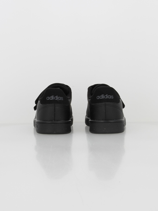 Baskets basses advantage basique noir enfant - Adidas
