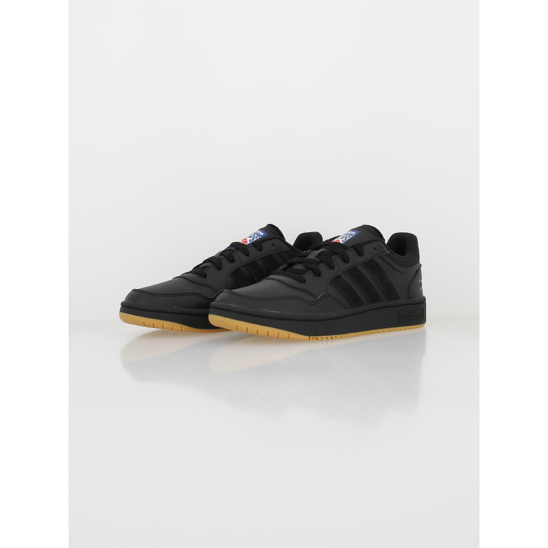 Baskets hoops low classic vintage noir homme Adidas wimod