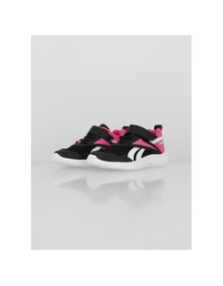 Baskets à scratch rush runner 5 rose noir enfant - Reebok