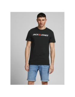 T-shirt ecorp logo centré noir homme - Jack & Jones