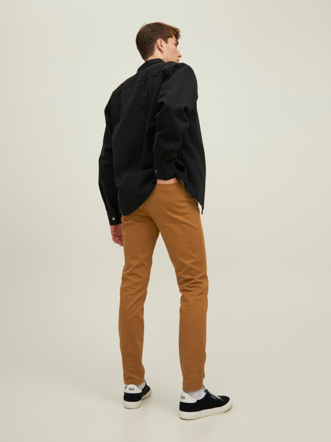 Pantalon chino slim marco bowie marron homme - Jack & Jones