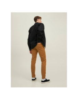 Pantalon chino slim marco bowie marron homme - Jack & Jones