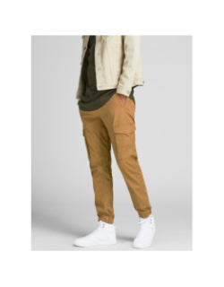 Pantalon cargo multi-poches flake marron homme - Jack & Jones