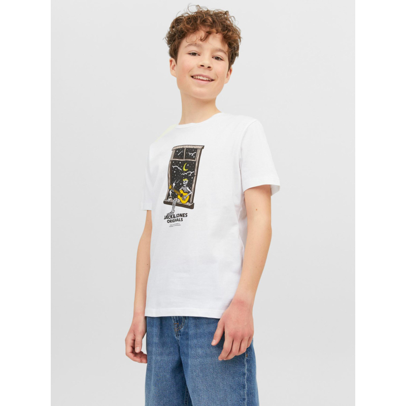 T-shirt afterlife squelette blanc garçon - Jack & Jones