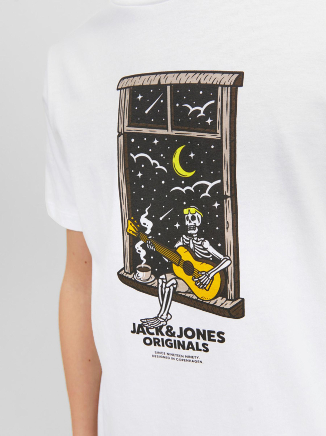 T-shirt afterlife squelette blanc garçon - Jack & Jones