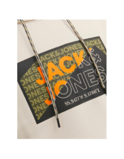 Sweat à capuche cologan aw23 beige homme - Jack & Jones