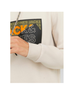 Sweat à capuche cologan aw23 beige homme - Jack & Jones