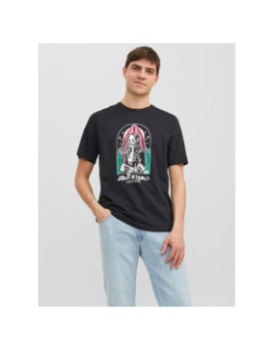 T-shirt afterlife motif squelette noir homme - Jack & Jones