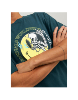 T-shirt afterlife motif squelette vert homme - Jack & Jones