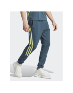 Jogging slim style long bleu pétrole homme - Adidas